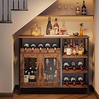 Amazon.co.jp: xixi-home ワインバーキャビネット 木製 3段 酒棚